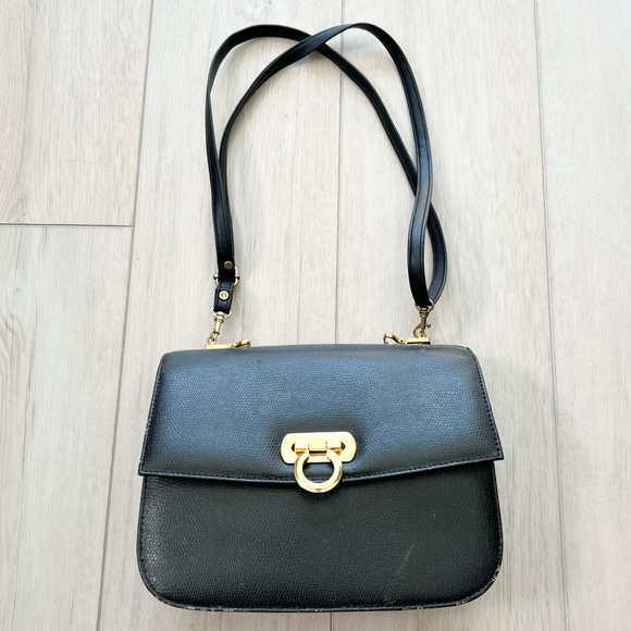 Salvatore Ferragamo Handbags - Vintage Salvatore Ferragamo Leather Purse | Vintage 1980s Designer Leather Purse